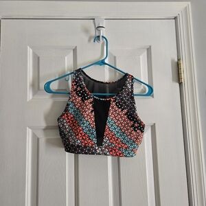 Geometric Patterned Mesh Victoria's Secret Sports Bra